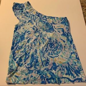 one shoulder Lilly Pulitzer tops